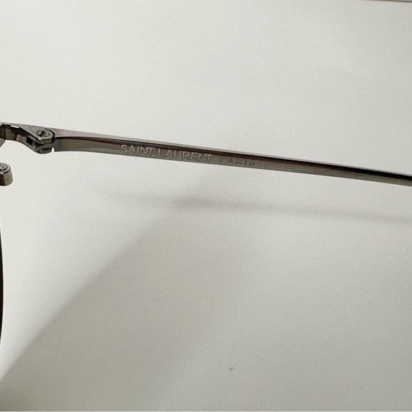 NEW Saint Laurent SL 148 T 003 Silver Classic Sunglasses w Case - Picture 9 of 12